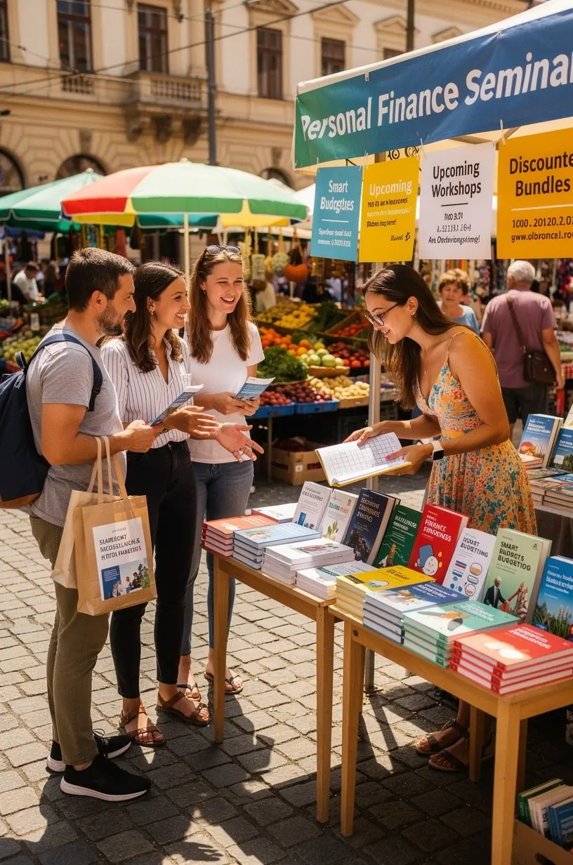 Résztvevők figyelnek egy offline pénzügyi alapokkal foglalkozó szakmai szeminárium előadásán.